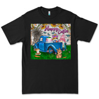 Black happy easter truck Premium Tee - CowhideDigitalArt