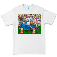 White happy easter truck Premium Tee - CowhideDigitalArt