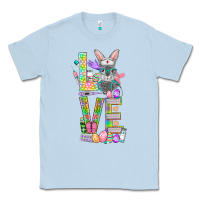 Dusty Blue Love Easter Nurse Classic Tee - BundleAndBundleShop