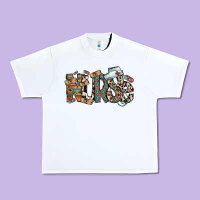 Nurse Western Urban Heavy Tee Designed By Racoondesign