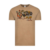 Vintage Coffee peace love dog mama Vintage Tee - RacoonDesign