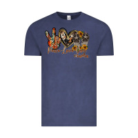Vintage Denim peace love dog mama Vintage Tee - RacoonDesign