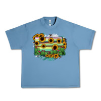 Pebble Blue North Dakota State Map Urban Heavy Tee - RanaPortraitStore