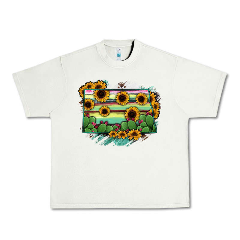 North Dakota State Map Urban Heavy Tee by RanaPortraitStore | Teevron