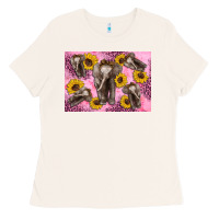 Bone Baby elephant sunflowers kid's bottle Ladies Tee - Artiststas