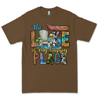 Cacao the lakes my happy place Premium Tee - CowhideDigitalArt