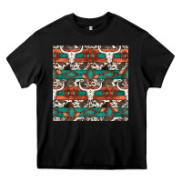 Black native american aztec seamless pattern 3 Heavy Core Tee - BundleAndBundleShop