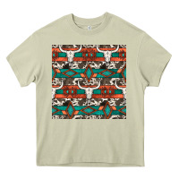 Mossy native american aztec seamless pattern 3 Heavy Core Tee - BundleAndBundleShop