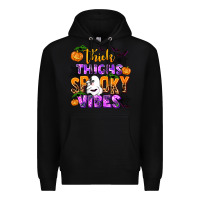 Black thick thighs spooky vibes Premium Hoodie - AdoDesignShop