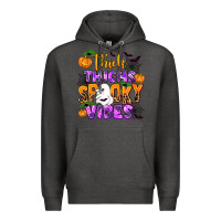 Charcoal Heather thick thighs spooky vibes Premium Hoodie - AdoDesignShop