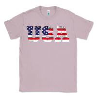 Lilac usa Classic Tee - DesigneFamous