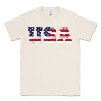Natural usa Classic Tee - DesigneFamous
