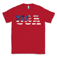 Red usa Classic Tee - DesigneFamous