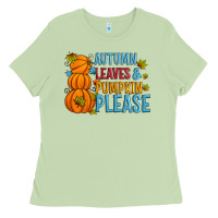 Matcha Autumn leaves and pumpkin please Ladies Tee - Artiststas
