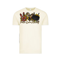 Vintage Arctic peace love hockey Vintage Tee - RacoonDesign