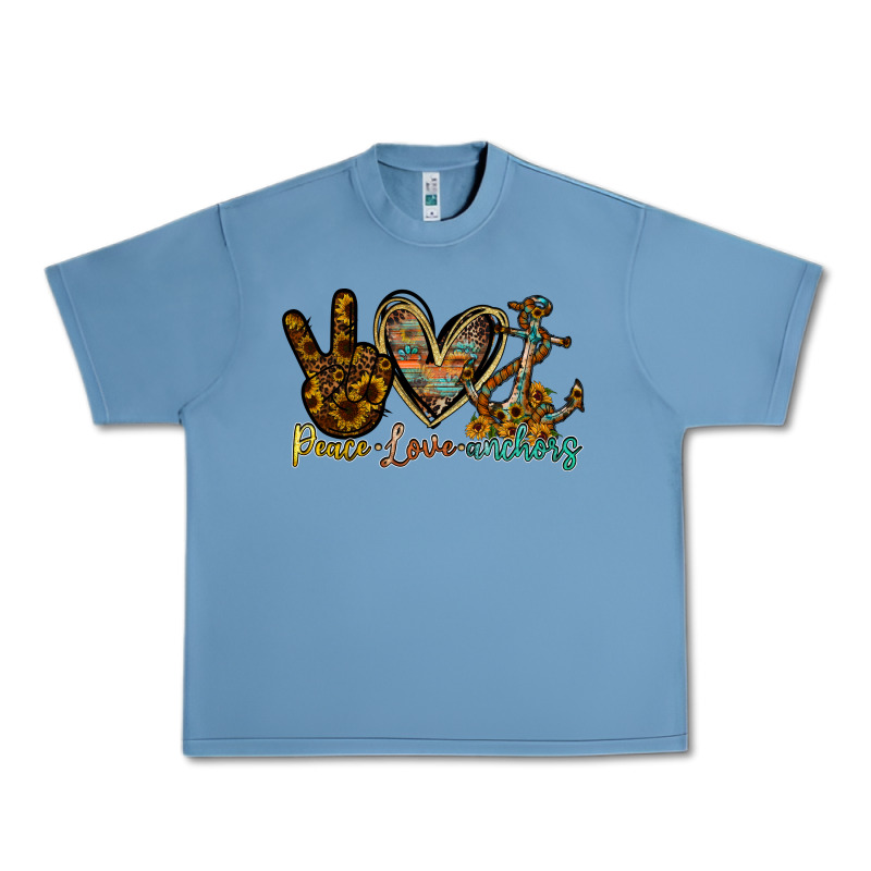 Peace Love Anchors Urban Heavy Tee by RacoonDesign | Teevron