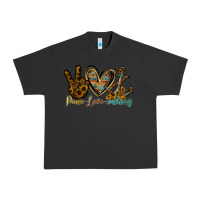 Pigment Black peace love anchors Urban Heavy Tee - RacoonDesign