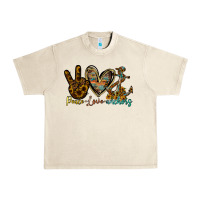 Sandshell peace love anchors Urban Heavy Tee - RacoonDesign
