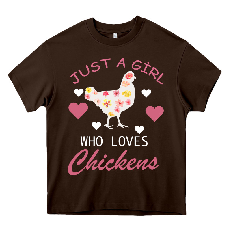 Just A Girl Who Love Chickens Heavy Core Tee by Bettercallsaul | Teevron