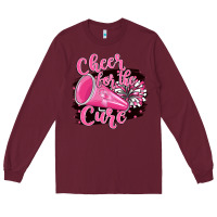 Burgundy Cheer For The Cure Long Sleeve Tee - BarkalooDesign