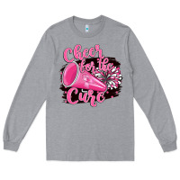 Heather Grey Cheer For The Cure Long Sleeve Tee - BarkalooDesign