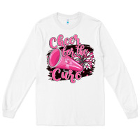 White Cheer For The Cure Long Sleeve Tee - BarkalooDesign