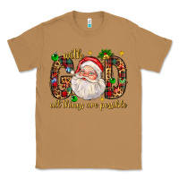 Toasted Coconut with god all things are possible with santa claus bbs Classic Tee - BundleAndBundleShop