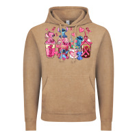 Vintage Coffee breast cancer stitch coffee cups Vintage Hoodie - AdoDesignShop