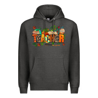 Charcoal Heather fall teacher Premium Hoodie - AdoDesignShop
