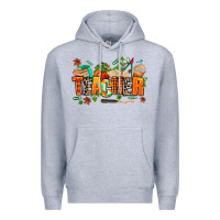 Heather Grey fall teacher Premium Hoodie - AdoDesignShop