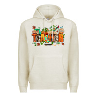 Oatmeal Heather fall teacher Premium Hoodie - AdoDesignShop