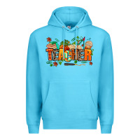 Ocean Blue fall teacher Premium Hoodie - AdoDesignShop