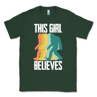 Sports Green bigfoot t  shirt bigfoot   this girl believes t  shirt Classic Tee - DesigneFamous