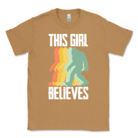 Toasted Coconut bigfoot t  shirt bigfoot   this girl believes t  shirt Classic Tee - DesigneFamous
