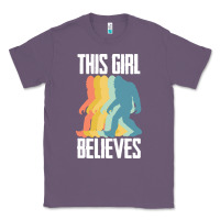 Lavender bigfoot t  shirt bigfoot   this girl believes t  shirt Classic Tee - DesigneFamous