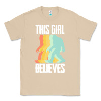 Mushroom bigfoot t  shirt bigfoot   this girl believes t  shirt Classic Tee - DesigneFamous