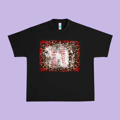 Baseball Leopard Background Urban Heavy Tee Designed By Ranaportraitstore
