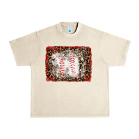 Sandshell baseball leopard background Urban Heavy Tee - RanaPortraitStore