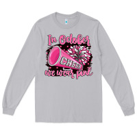 Moon Dust in october we wear pink cheer Long Sleeve Tee - BarkalooDesign
