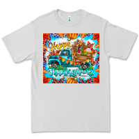 Dove Grey happy thanksgiving Premium Tee - CowhideDigitalArt