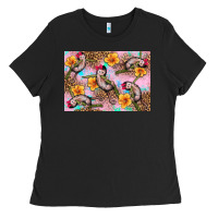 Black Baby monkey flowers Ladies Tee - Artiststas