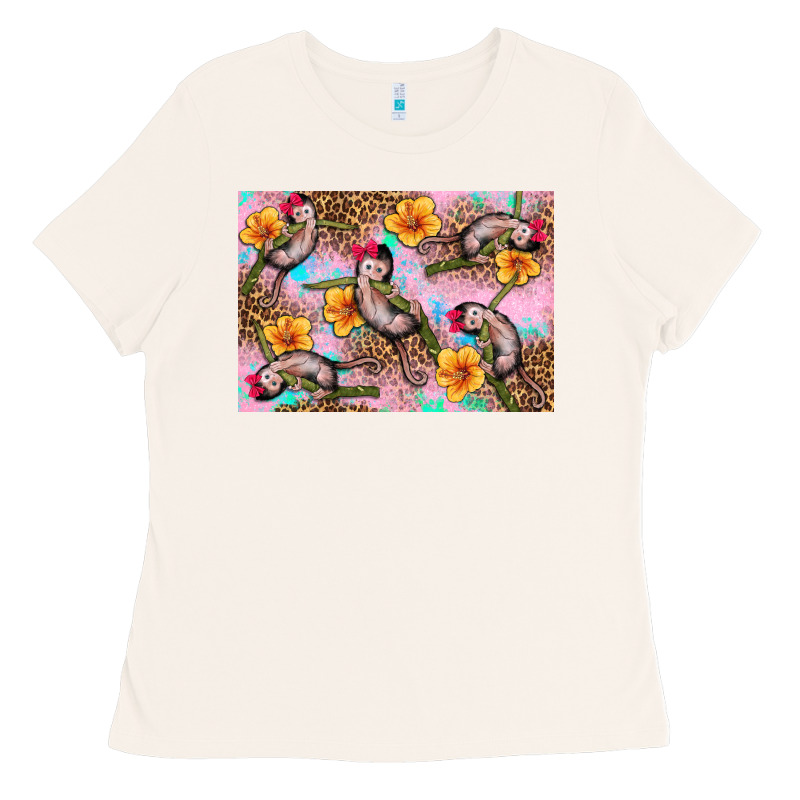 Baby Monkey Flowers Ladies Tee by Artiststas | Teevron