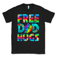 Black Pride LGBTQ Free Dad Hugs Classic Tee - BundleAndBundleShop