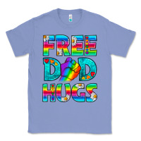 Colony Blue Pride LGBTQ Free Dad Hugs Classic Tee - BundleAndBundleShop