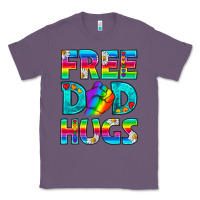 Lavender Pride LGBTQ Free Dad Hugs Classic Tee - BundleAndBundleShop