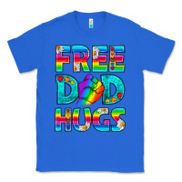 True Royal Pride LGBTQ Free Dad Hugs Classic Tee - BundleAndBundleShop