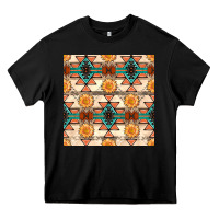 Black native american aztec seamless pattern 1 Heavy Core Tee - BundleAndBundleShop