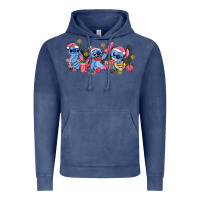 Vintage Denim pink christmas stitch and gifts Vintage Hoodie - AdoDesignShop