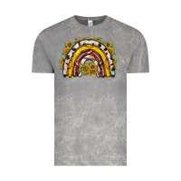 Cloud Rock sunflower sports rainbow Vintage Tee - RacoonDesign