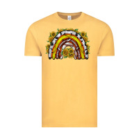 Vintage Mustard sunflower sports rainbow Vintage Tee - RacoonDesign